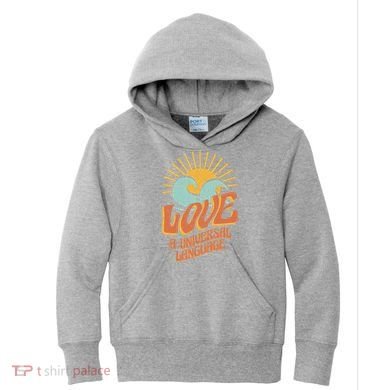 Love A Universal Language Kids Hoodie