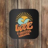 Love A Universal Language Coaster thumb 0