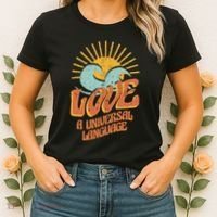 Love A Universal Language Women's T-Shirt thumb 2