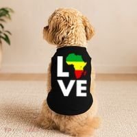 LOVE Africa Map Black History Month Doggie Tank thumb 2