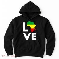 LOVE Africa Map Black History Month Hoodie thumb 0
