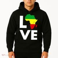 LOVE Africa Map Black History Month Hoodie thumb 2