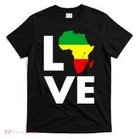 LOVE Africa Map Black History Month T-Shirt thumb 0