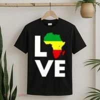 LOVE Africa Map Black History Month T-Shirt thumb 2