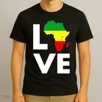 LOVE Africa Map Black History Month T-Shirt thumb 3