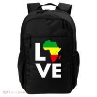 LOVE Africa Map Black History Month Backpack thumb 0