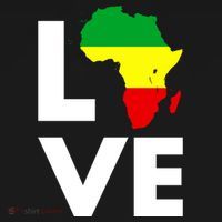 LOVE Africa Map Black History Month Backpack thumb 2