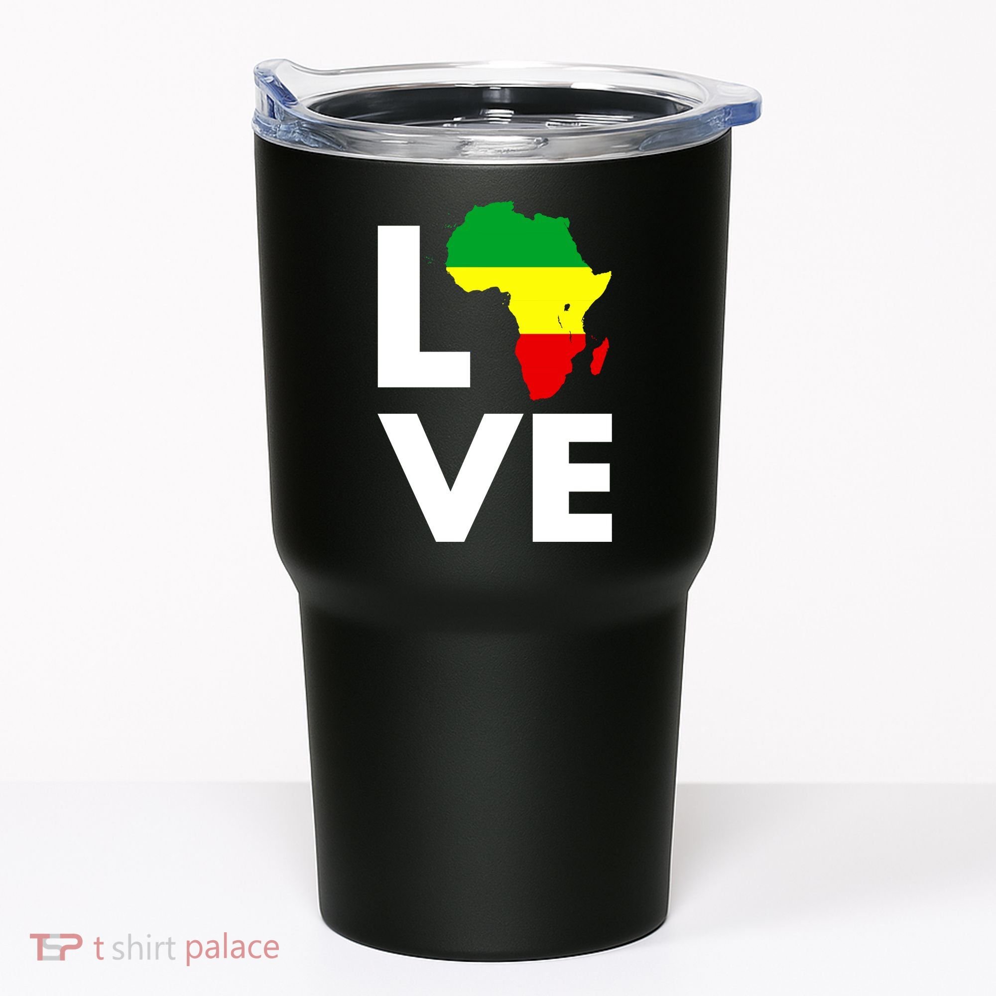 LOVE Africa Map Black History Month Tumbler