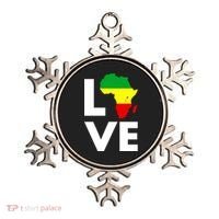 LOVE Africa Map Black History Month Ornament thumb 0
