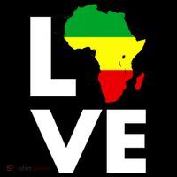 LOVE Africa Map Black History Month Baby Bodysuit thumb 2