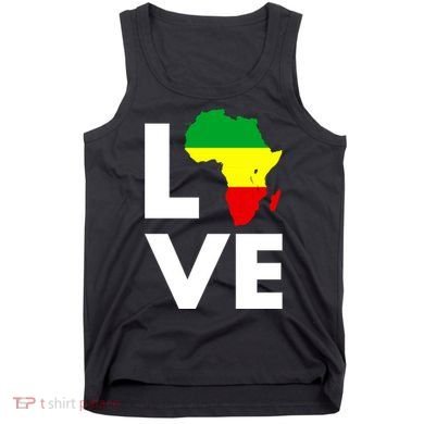 LOVE Africa Map Black History Month Tank Top