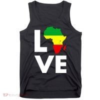 LOVE Africa Map Black History Month Tank Top thumb 0