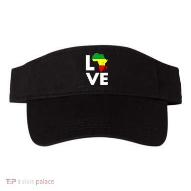 LOVE Africa Map Black History Month Visor