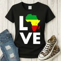 LOVE Africa Map Black History Month Women's T-Shirt thumb 3