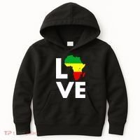 LOVE Africa Map Black History Month Kids Hoodie thumb 0