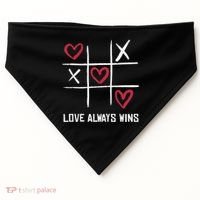 Love Always Wins Game USA-Made Doggie Bandana thumb 0