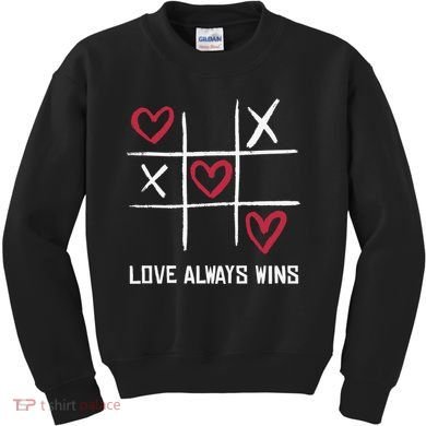 Love Always Wins Game Kids Sweatshirt