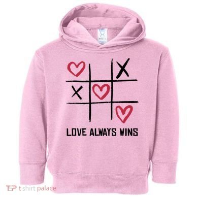 Love Always Wins Game Toddler Hoodie