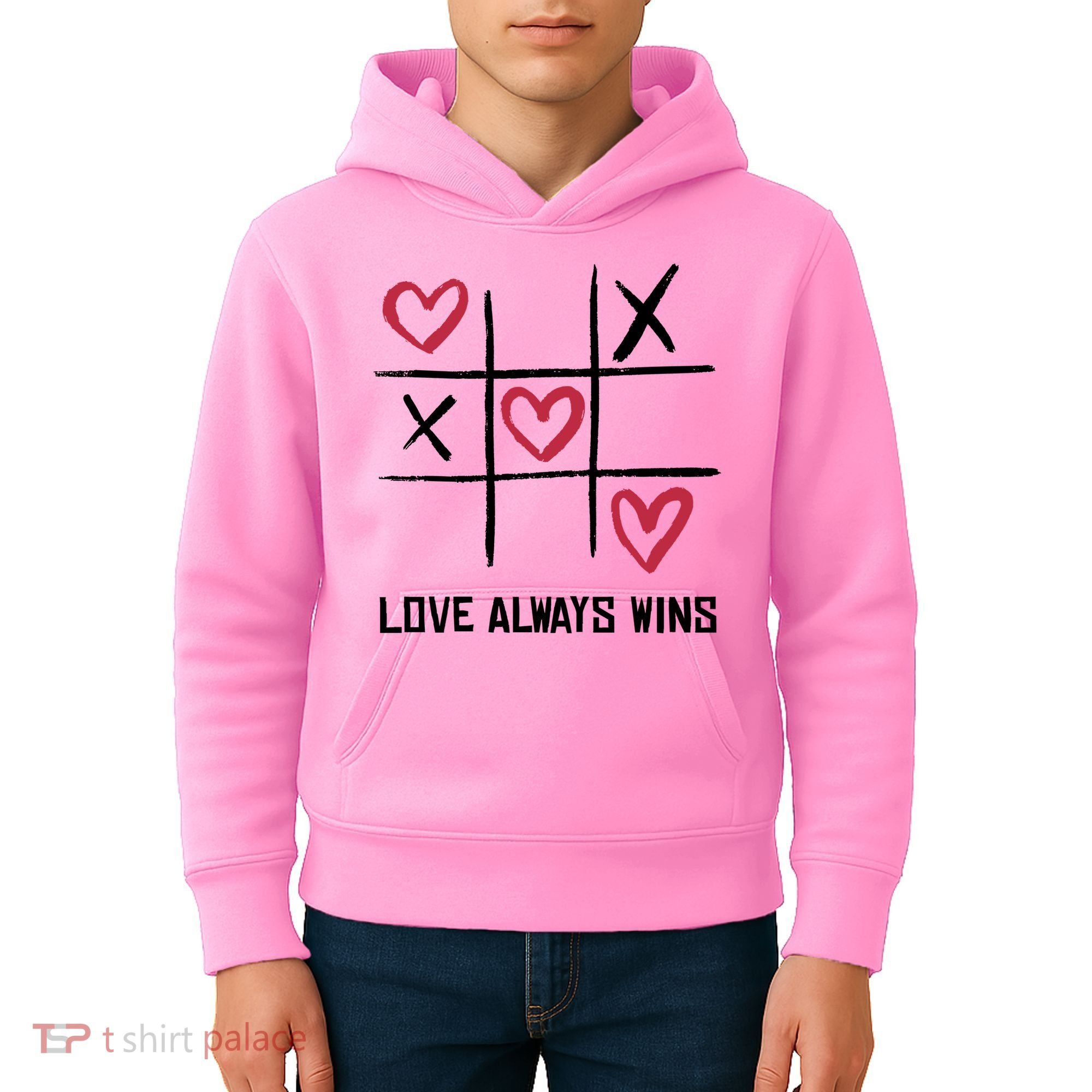 Love Always Wins Game Kids Hoodie
