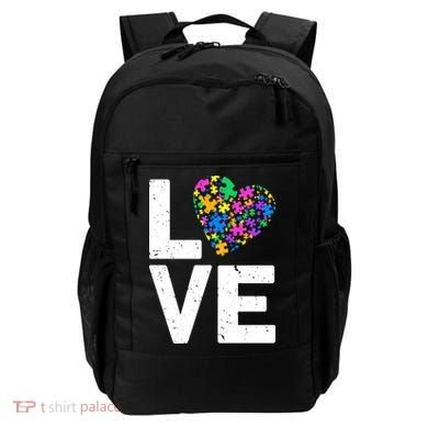 Love Autism Heart Backpack