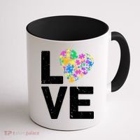 Love Autism Heart Coffee Mug thumb 1