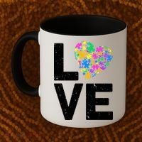 Love Autism Heart Coffee Mug thumb 2