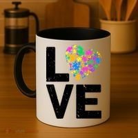 Love Autism Heart Coffee Mug thumb 4