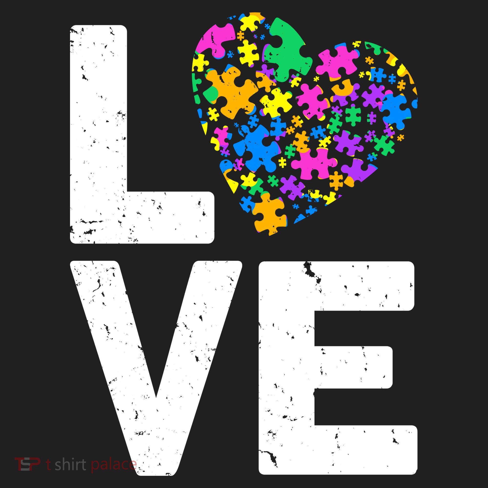 Love Autism Heart Tumbler