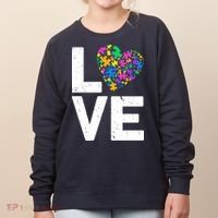 Love Autism Heart Women's Sweatshirt thumb 0