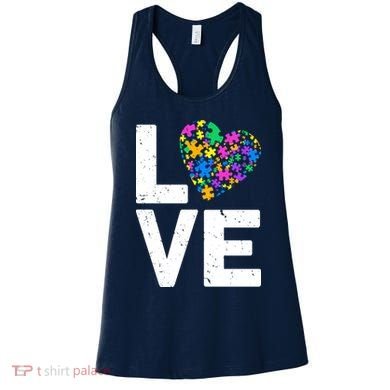 Love Autism Heart Women's Tank Top