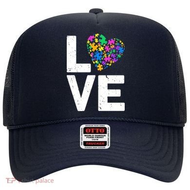 Love Autism Heart Hat