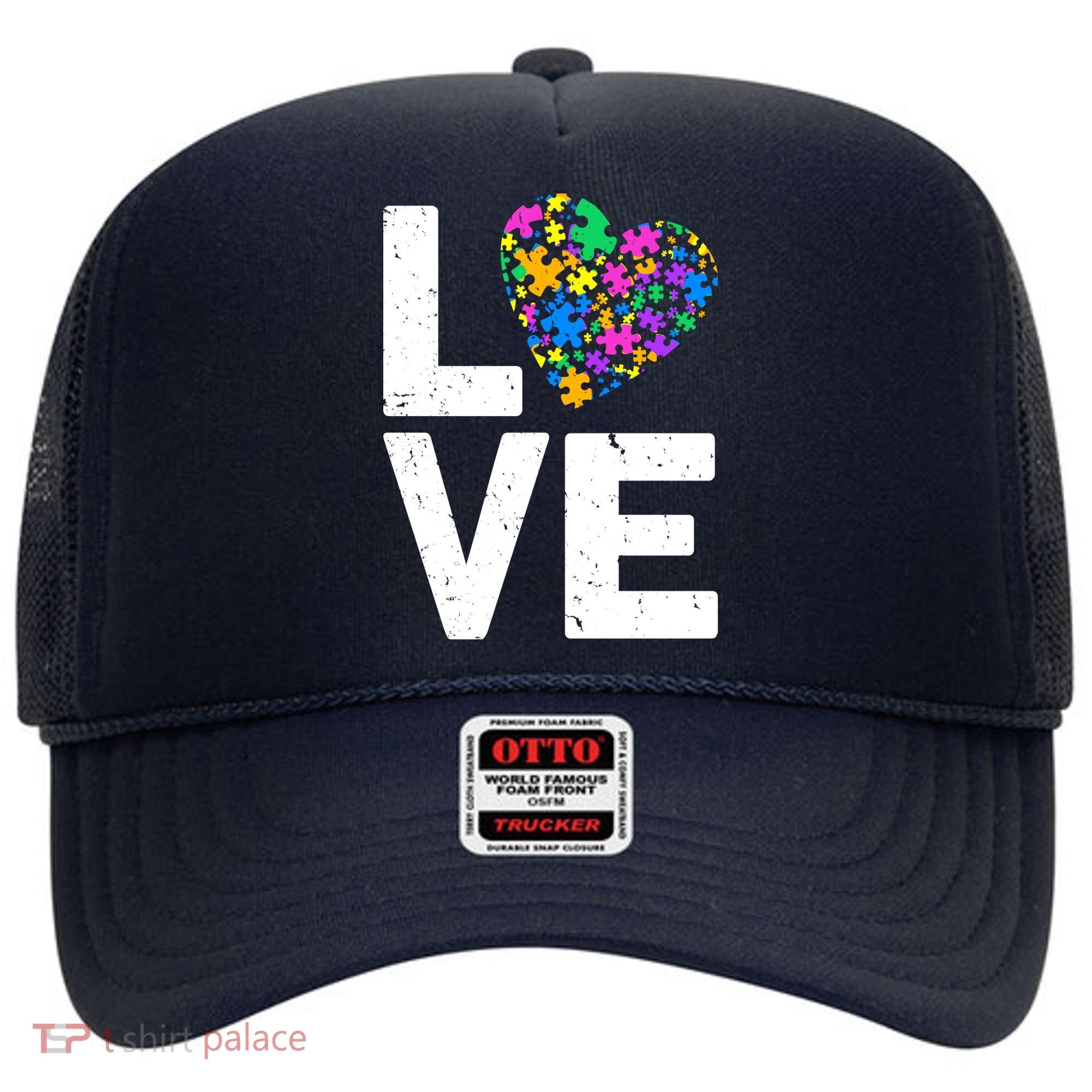 Love Autism Heart Hat