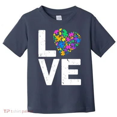 Love Autism Heart Toddler T-Shirt