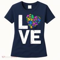 Love Autism Heart Women's T-Shirt thumb 0