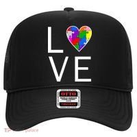 Love Autism Heart Puzzle Pieces Hat thumb 0