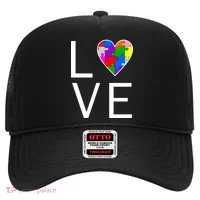 Love Autism Heart Puzzle Pieces Hat thumb 0