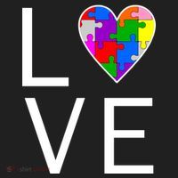 Love Autism Heart Puzzle Pieces Hat thumb 2