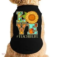 Love Autumn Fall #Teacher Life Doggie Tank thumb 0