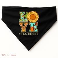 Love Autumn Fall #Teacher Life USA-Made Doggie Bandana thumb 0