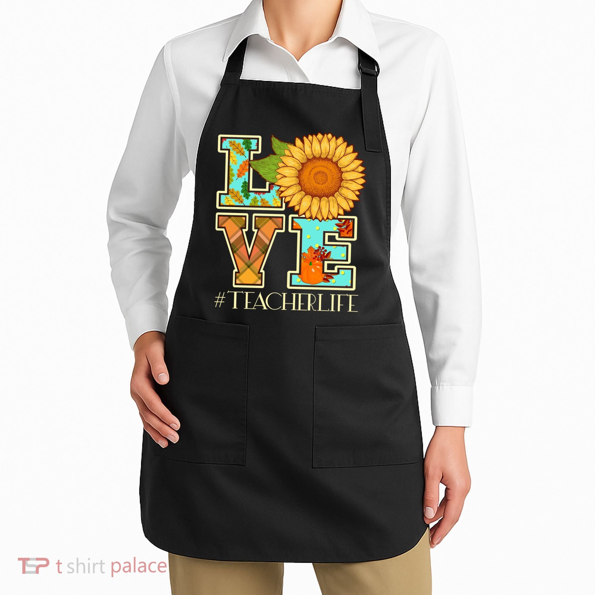 Love Autumn Fall #Teacher Life Apron