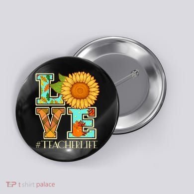 Love Autumn Fall #Teacher Life Button
