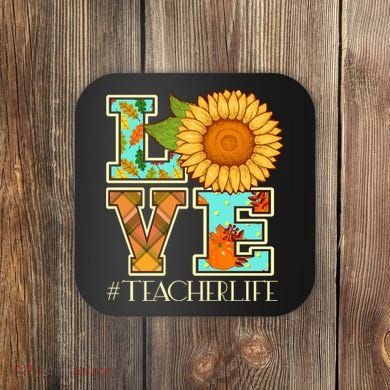 Love Autumn Fall #Teacher Life Coaster