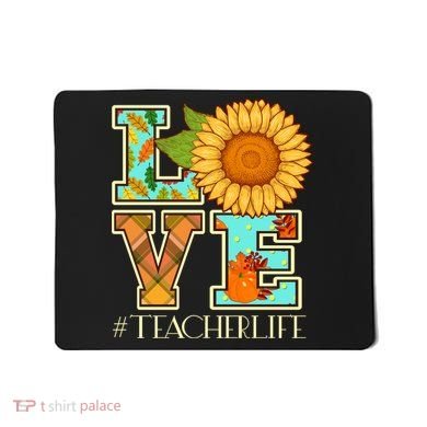 Love Autumn Fall #Teacher Life Mousepad