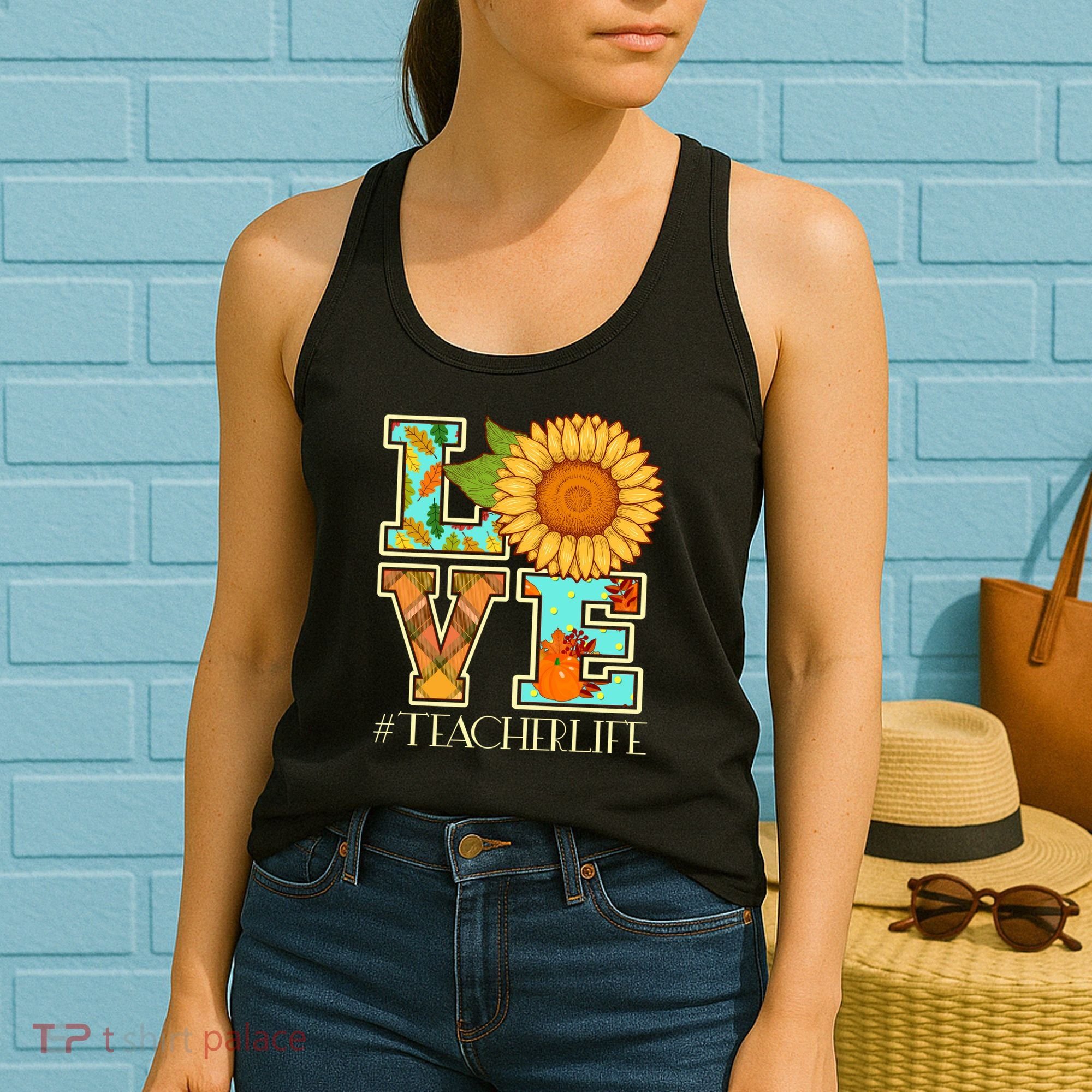Love Autumn Fall #Teacher Life Women's Tank Top