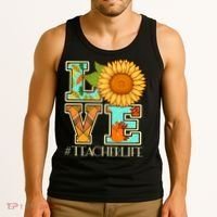 Love Autumn Fall #Teacher Life Tank Top thumb 3