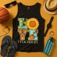 Love Autumn Fall #Teacher Life Tank Top thumb 4
