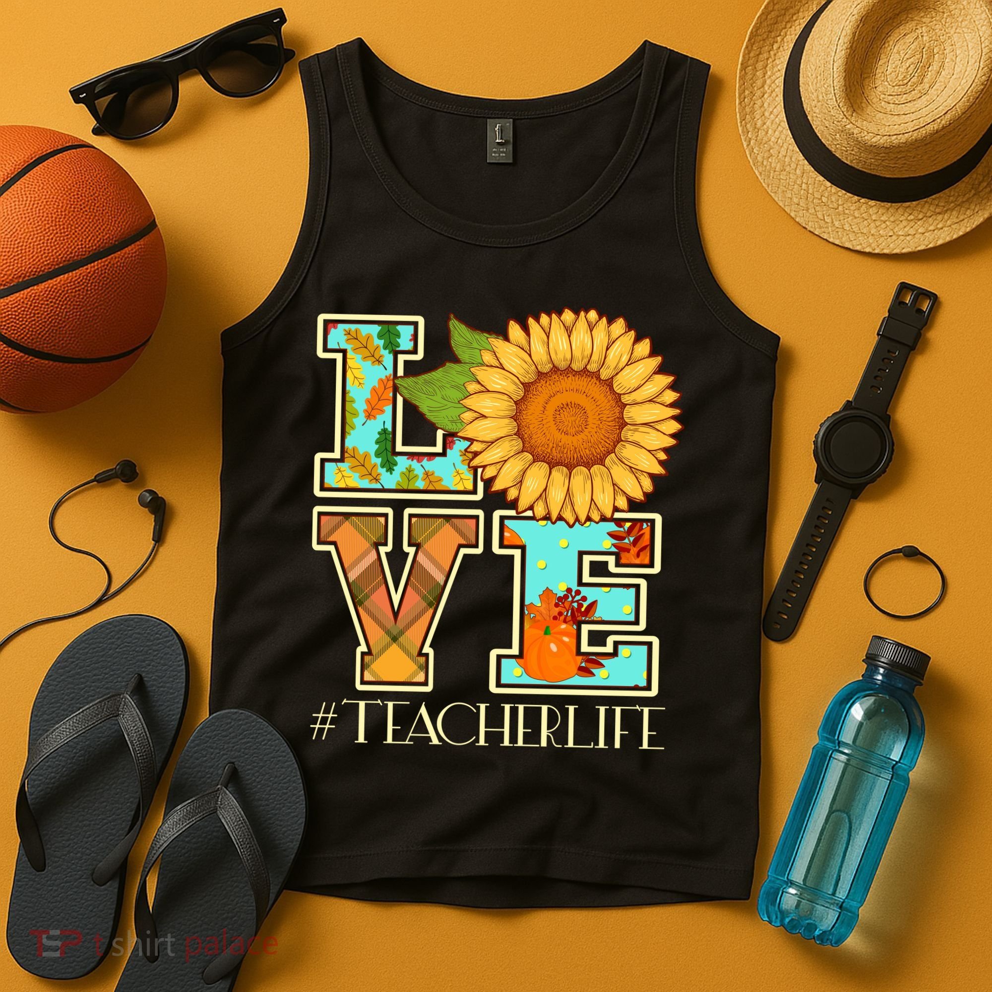 Love Autumn Fall #Teacher Life Tank Top