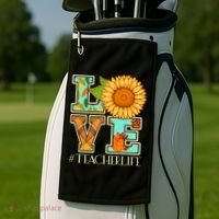 Love Autumn Fall #Teacher Life Golf Towel thumb 2