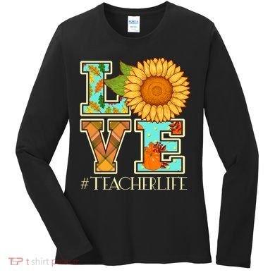 Love Autumn Fall #Teacher Life Women's Long Sleeve Shirt