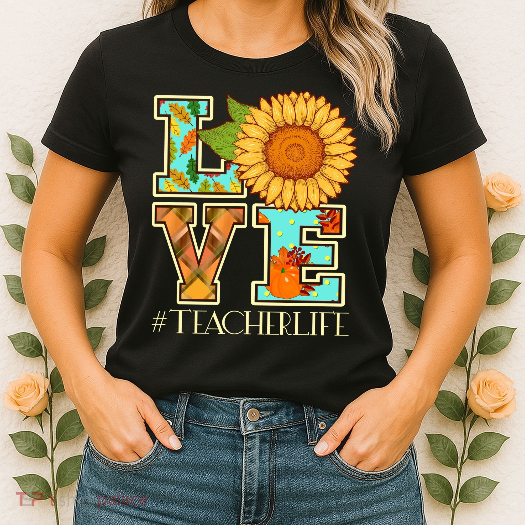 Love Autumn Fall #Teacher Life Women's T-Shirt